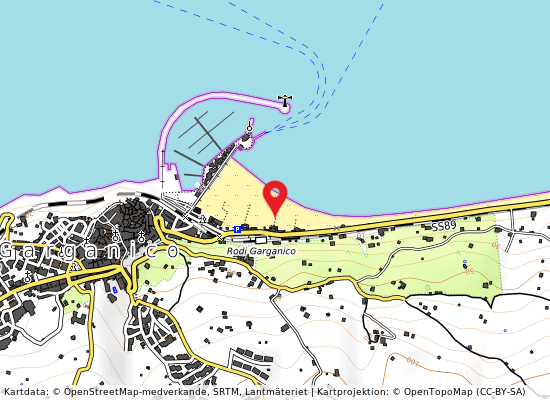 Lido gabbiano på kartan