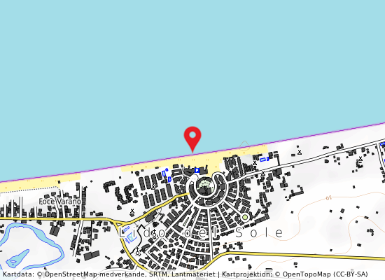 Bagno romagna 50 mt dx på kartan