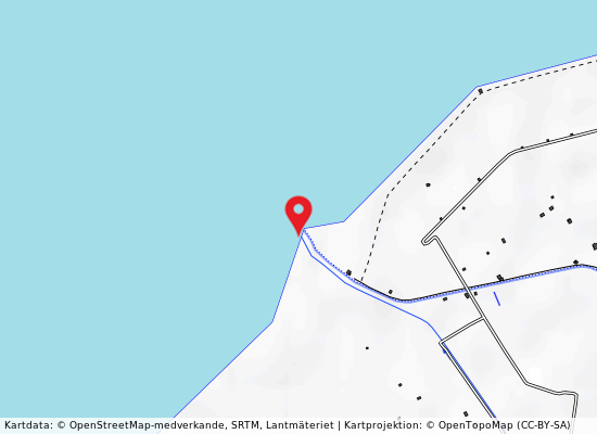 Foce fiume lauro 30 mt dx på kartan