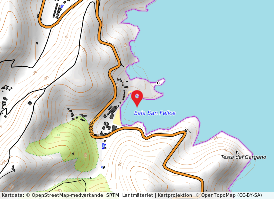 Baia s felice på kartan