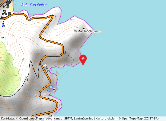 Tra t.re s.felice e t.re di campi på kartan