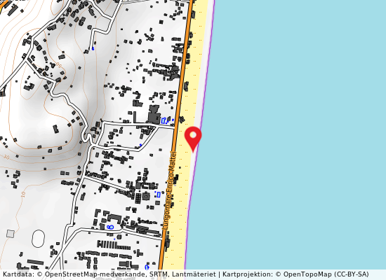 1 canale - 30m. sx della foce på kartan