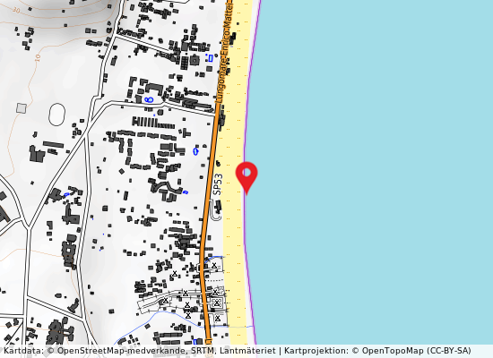 3 canale/foce direz. camping scialara på kartan