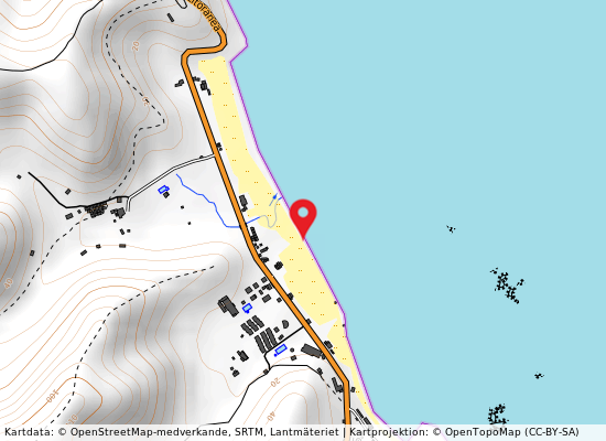 Canale valesano-corr. foce-loc. valesano på kartan