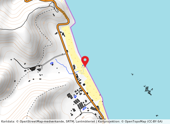Canale caruso - corr. foce-loc. calcare på kartan