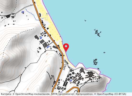 Canale porto nuovo- corr. foce på kartan
