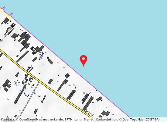 500 m dx scarico rete fognante på kartan