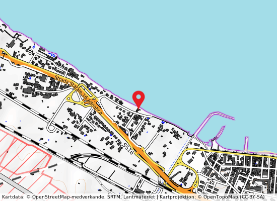 Fogna bari occidentale 500 mt nord på kartan