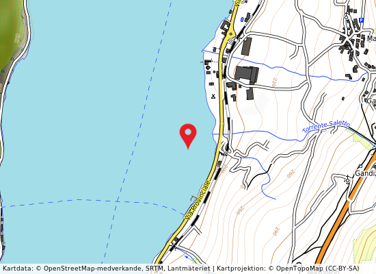 Localita' saletto på kartan