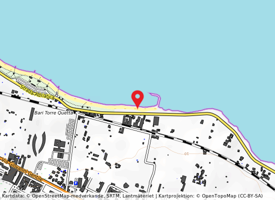 Fogna bari orientale 500 mt nord på kartan