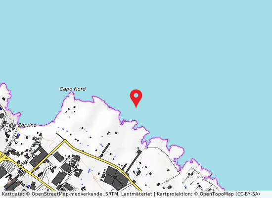 Silos giallo på kartan