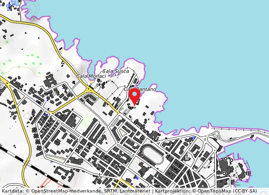 Lido pantano på kartan