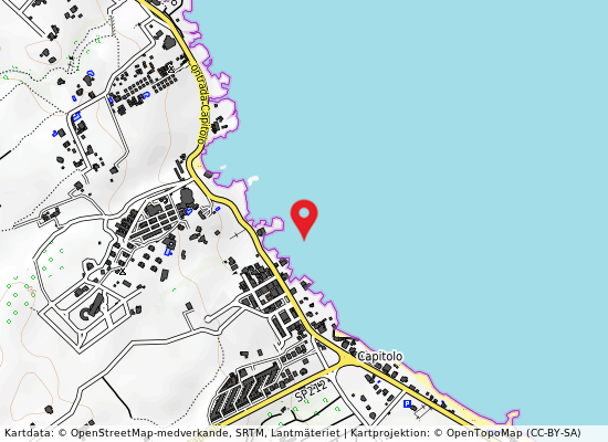 La mandia (200 m nord) på kartan