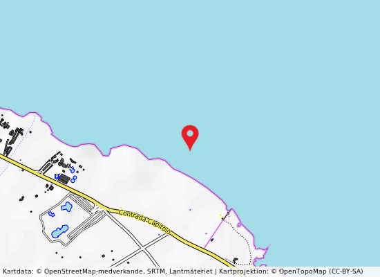 Villetta solitaria con tegole rosse på kartan