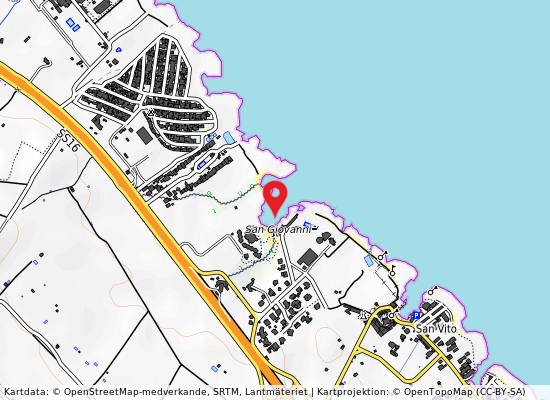 Cala s giovanni på kartan