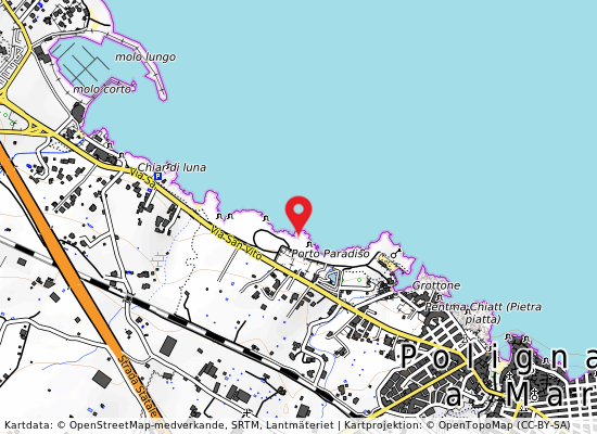 Porto paradiso på kartan
