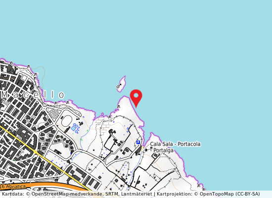 Ex fogna cit.na polignano 500 mt nord på kartan