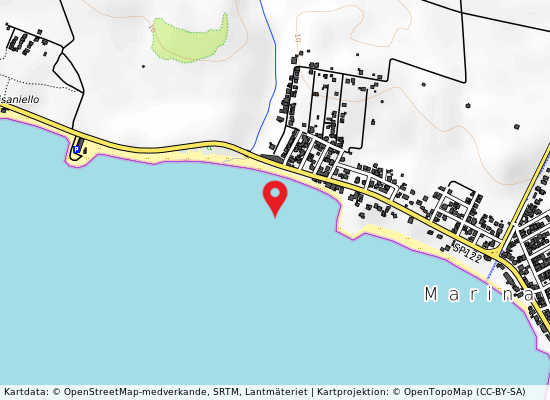 Lido bagnara-zona torre canneto på kartan