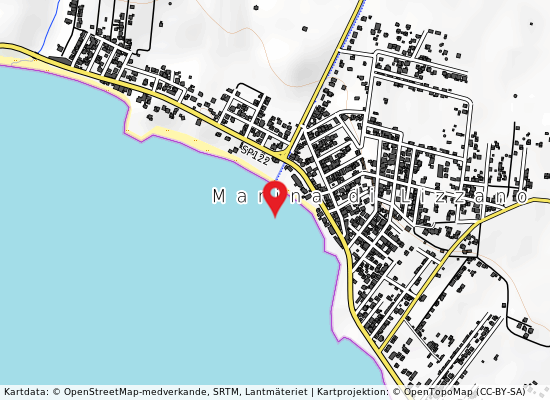 Foce canale ostoni på kartan