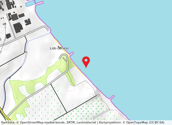 Cerano - lido cerano på kartan
