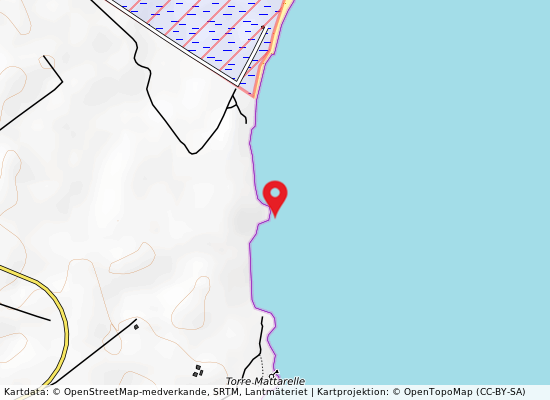 A sud delle salinelle på kartan