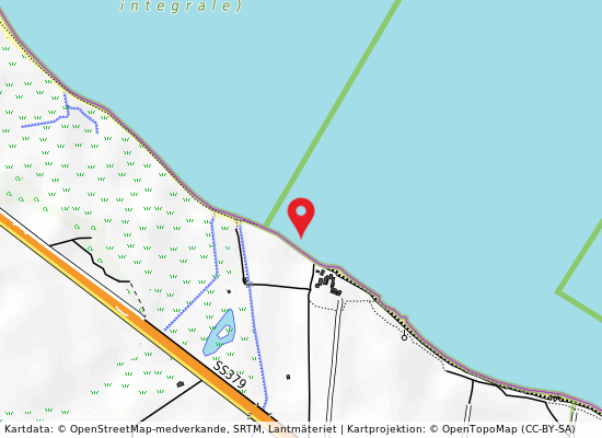 Torre guaceto - canale reale 250 mt. sud på kartan