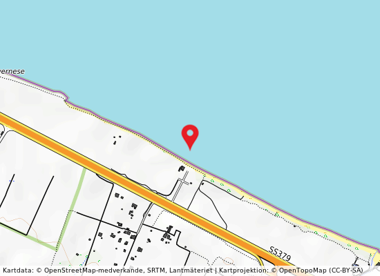 Torre canne-sud a sud posto di tavernese på kartan