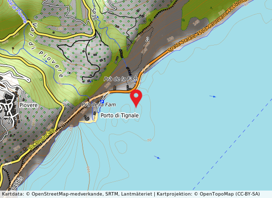 Pra' della fame på kartan