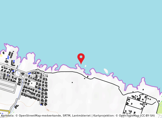 Villanova di fronte a ''plaia residence'' på kartan