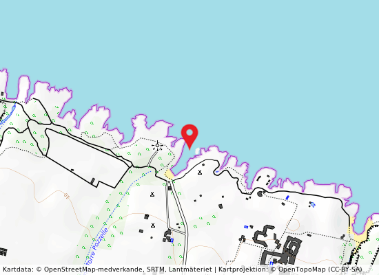 Torre pozzella cala di fronte på kartan