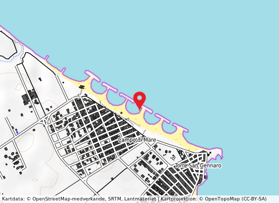 Campo di mare scala la rotonda på kartan