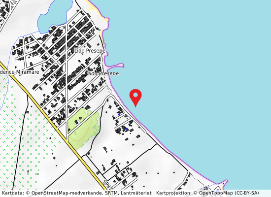 Torre s gennaro lido presepe på kartan