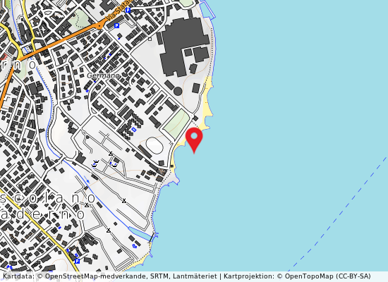 Cantieri garda på kartan