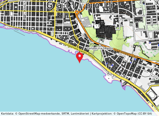 Spiaggia lido piccolo på kartan