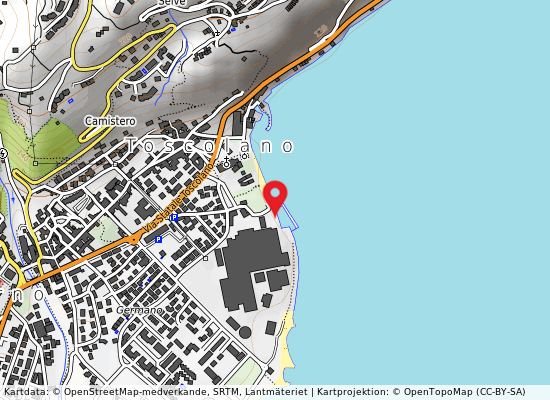 Spiaggia cartiera på kartan