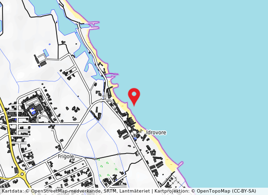 Frigole-campeggio pinimar på kartan