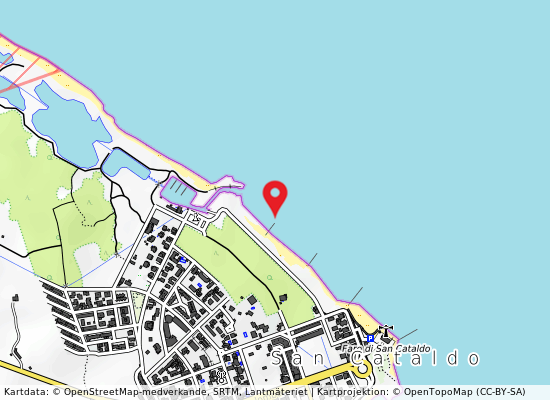 300 mt sud darsena på kartan