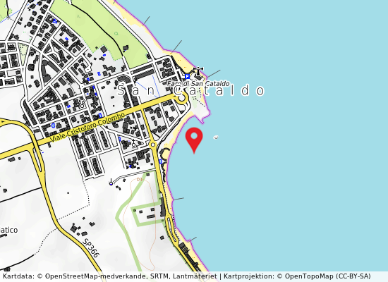 San cataldo-spiaggia libera på kartan