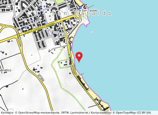 San cataldo-la rotonda på kartan