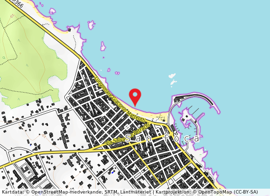 San foca-vicino alla torre på kartan