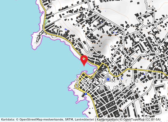 Santa maria al bagno på kartan