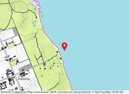 Camping frassanito-a nord scarico på kartan