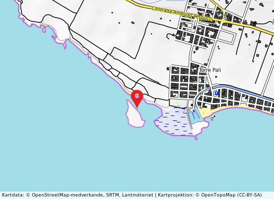 Torre pali-isola delle fanciulle på kartan