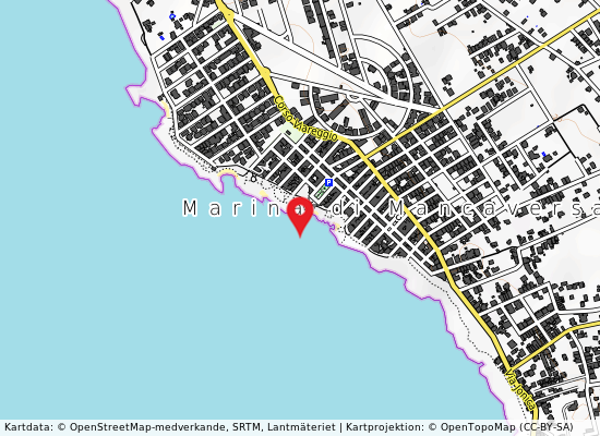 Marina di mancaversa på kartan