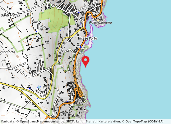 500 mt sud punto 68 på kartan