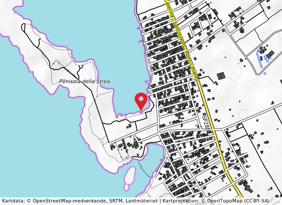 Lido la strea på kartan