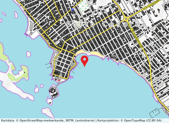 Porto cesareo på kartan