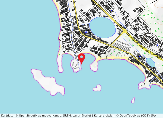 100 mt a nord ovest del punto 140 på kartan