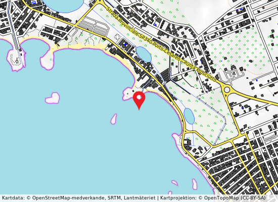 100 mt a sud del punto 150 på kartan