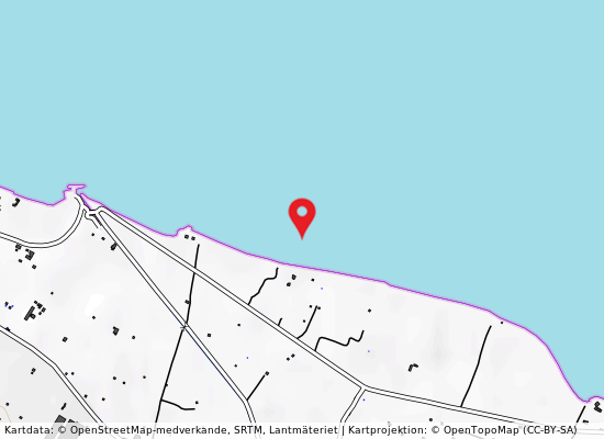 Spiaggia verde på kartan